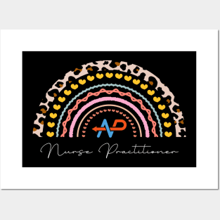 Nurse Practitioner Week 2023 Cute Rainbow Leopard NP Nursing School Posters and Art